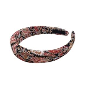 Non-Slip fabric knotted paisley pattern headban
